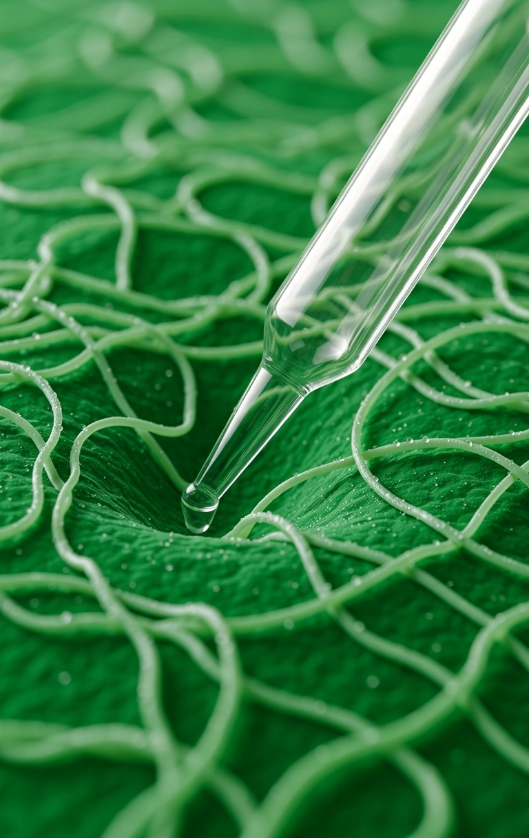 Microscopic view of cellular energy structures